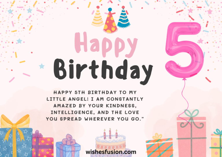 5th birthday wish for daughter