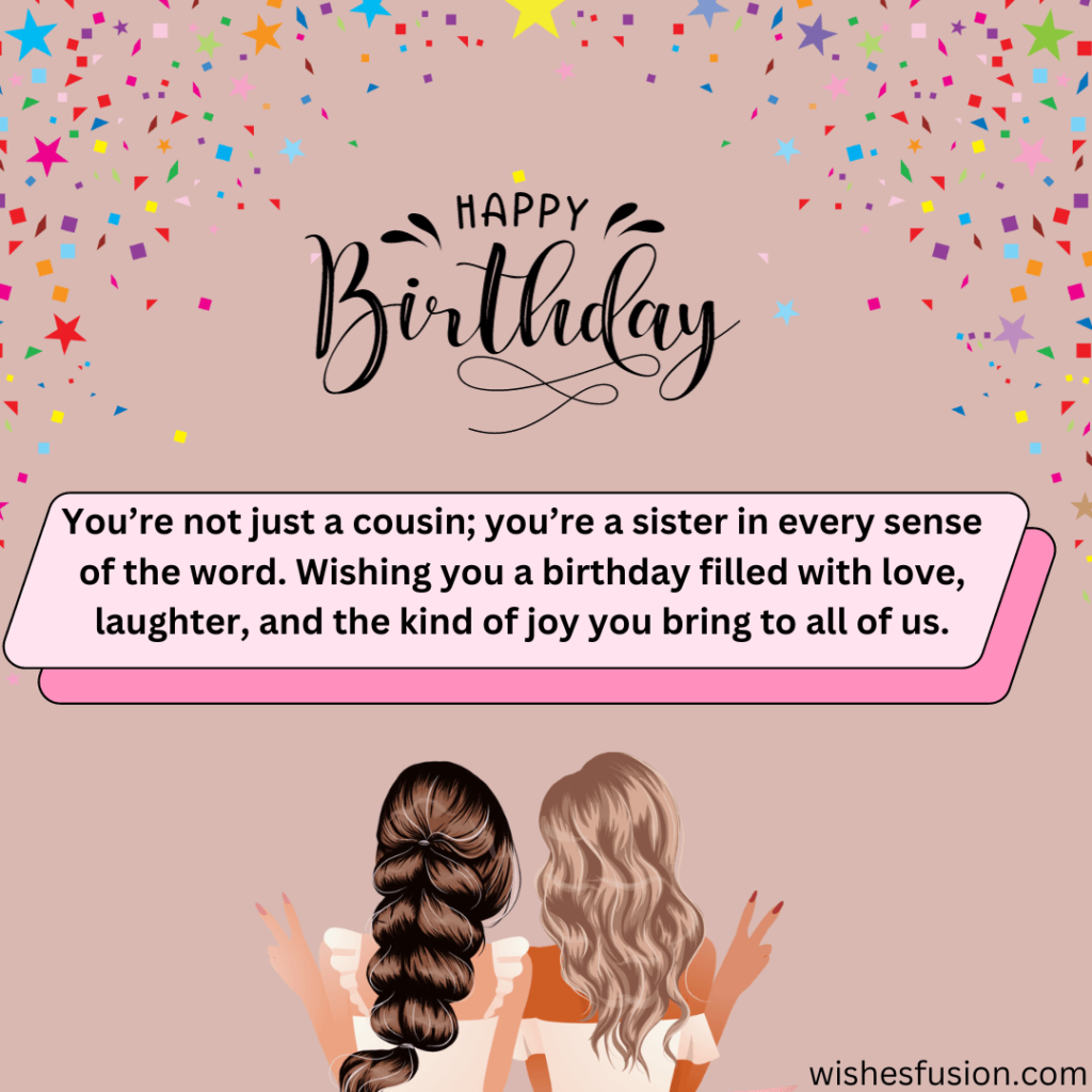 Birthday Wishes for Cousin Female