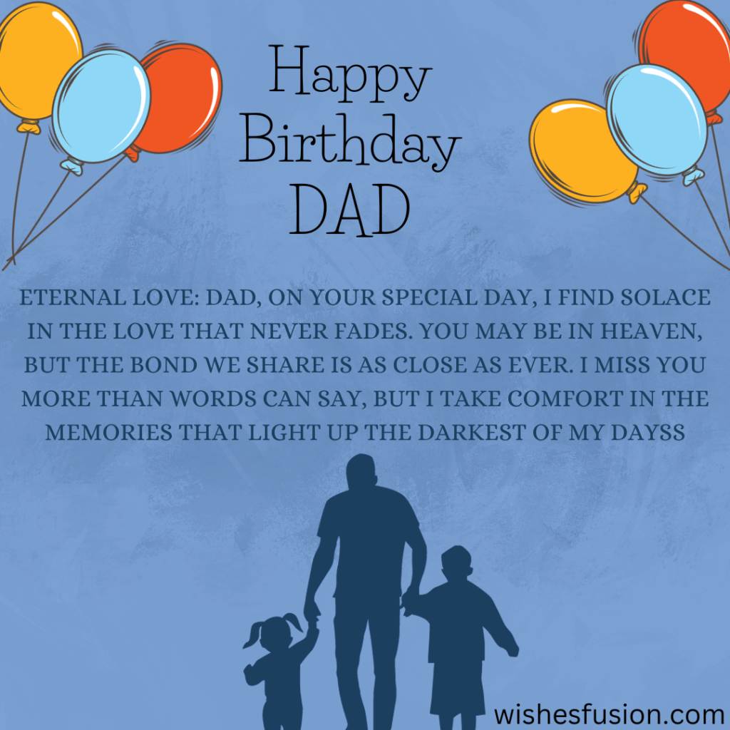 Birthday Wishes For Dad In Heaven - Wishes Fusion