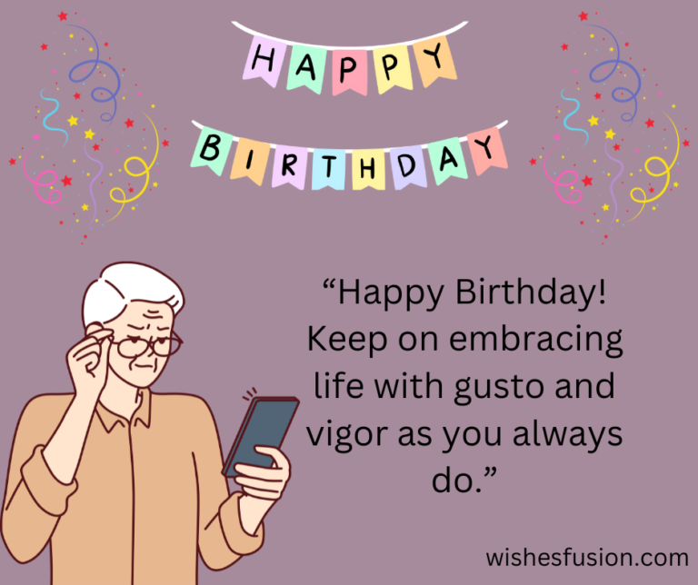 Birthday Wishes For Elderly Man - Wishes Fusion