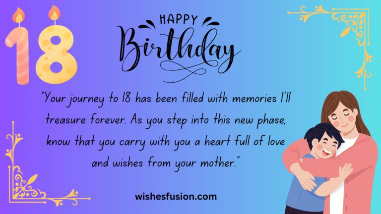 Happy 18th Birthday Wishes For Son From Mother