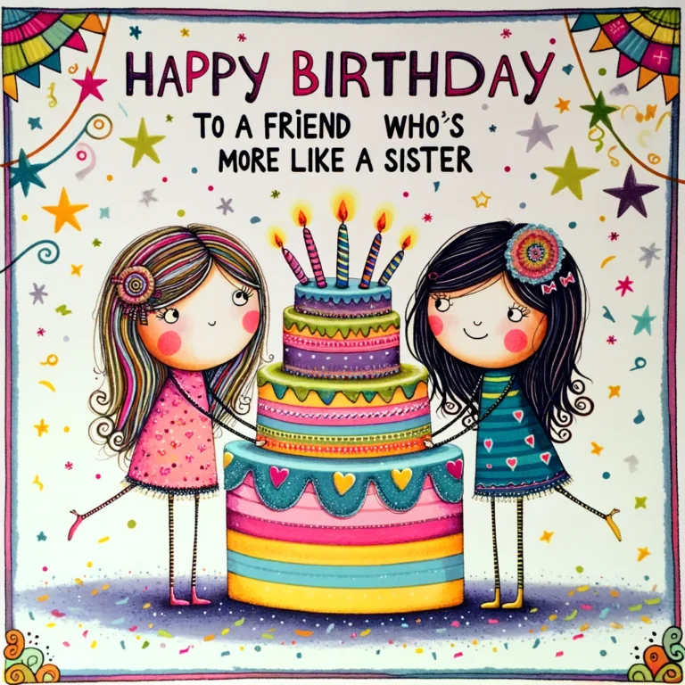 Birthday Wishes For Friend Like Sister