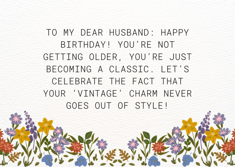 Funny Birthday Wishes For Husband