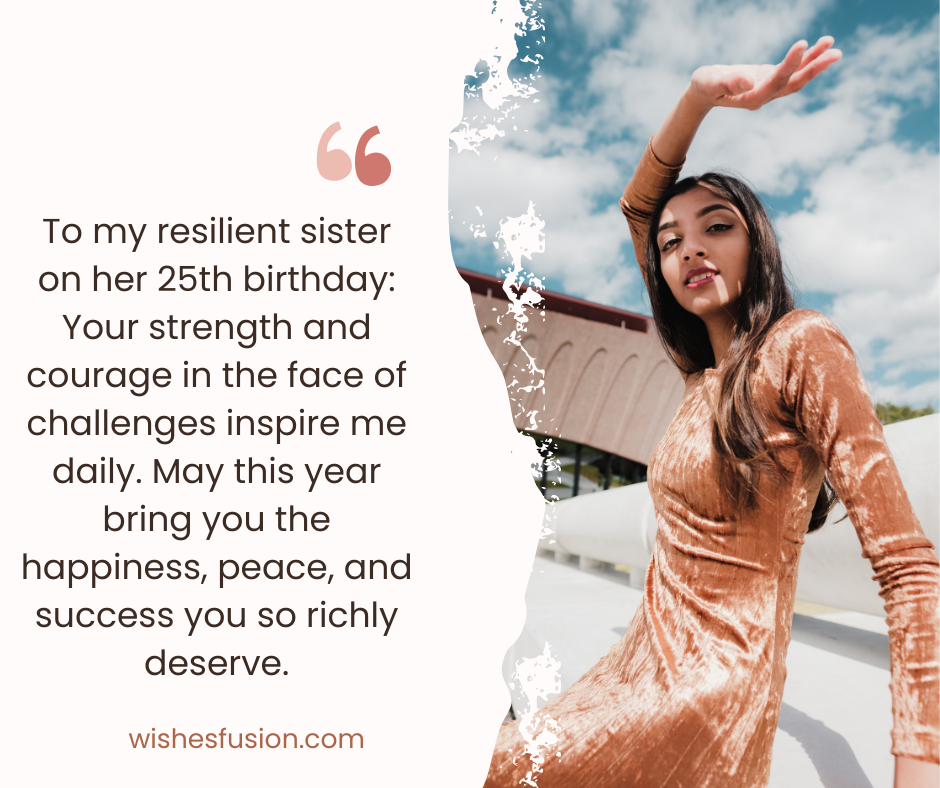 25th Birthday Wishes For Sister