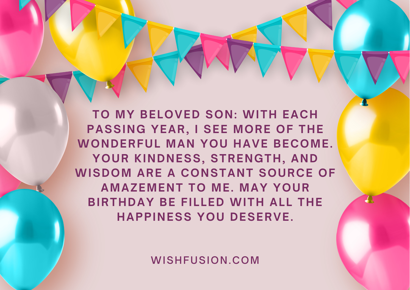 Birthday Wishes For A Son - Wishes Fusion