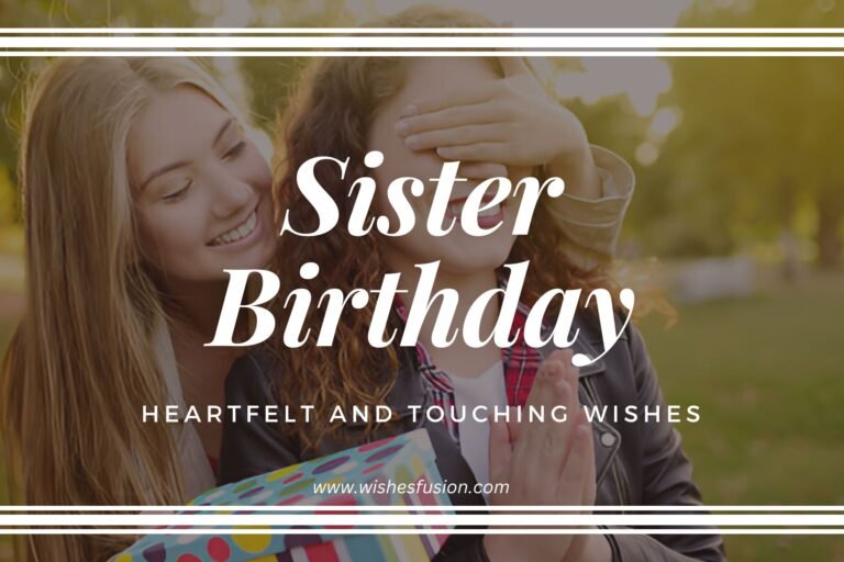 Birthday Wishes for Sister