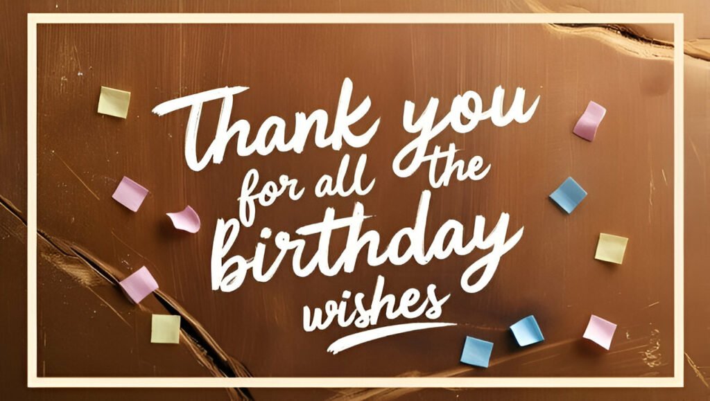 thank you for birthday wishes