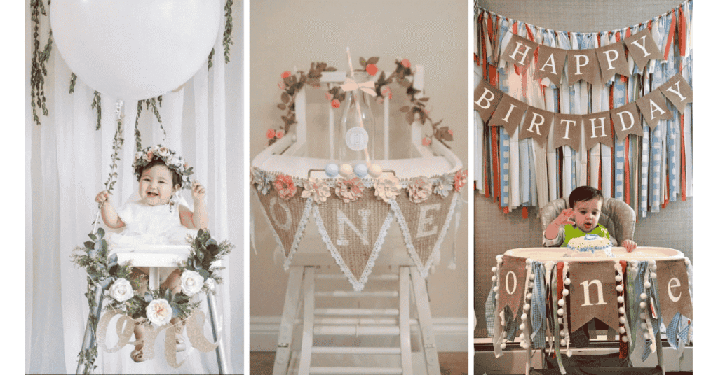 20 Adorable High Chair Decorations for 1st Birthday | Cute & Creative Ideas