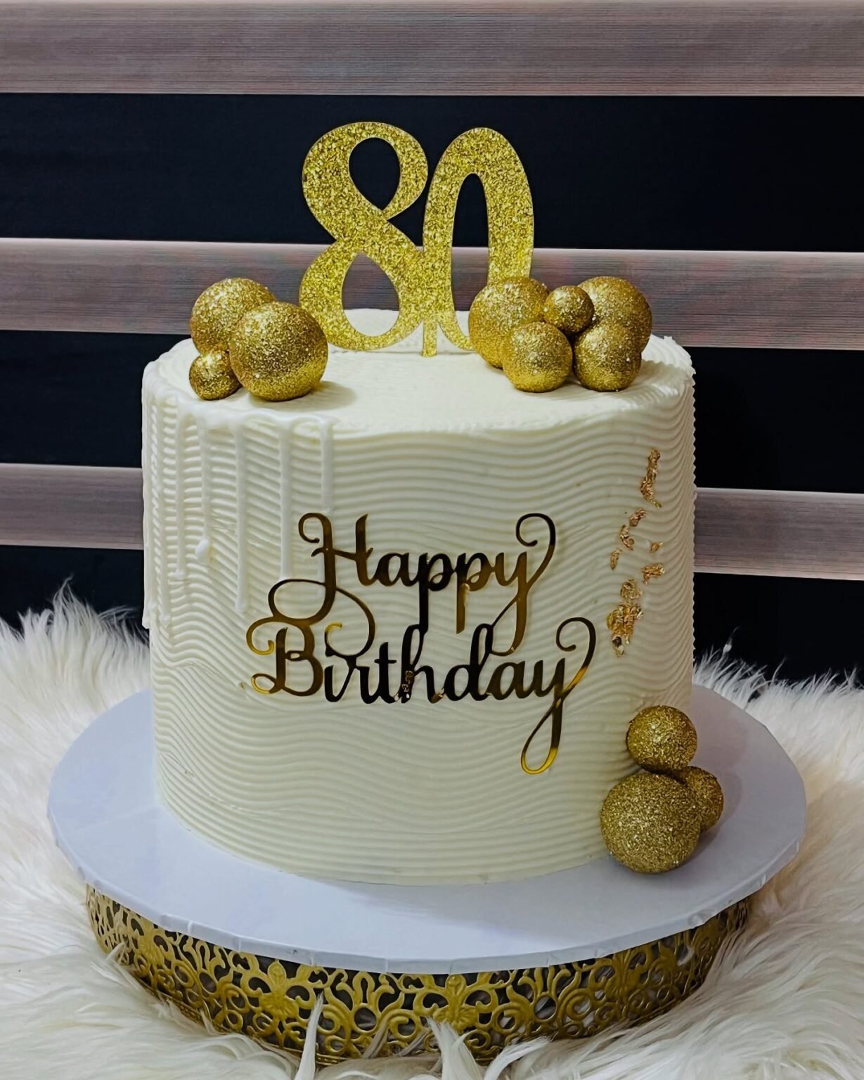 80th birthday cake ideas