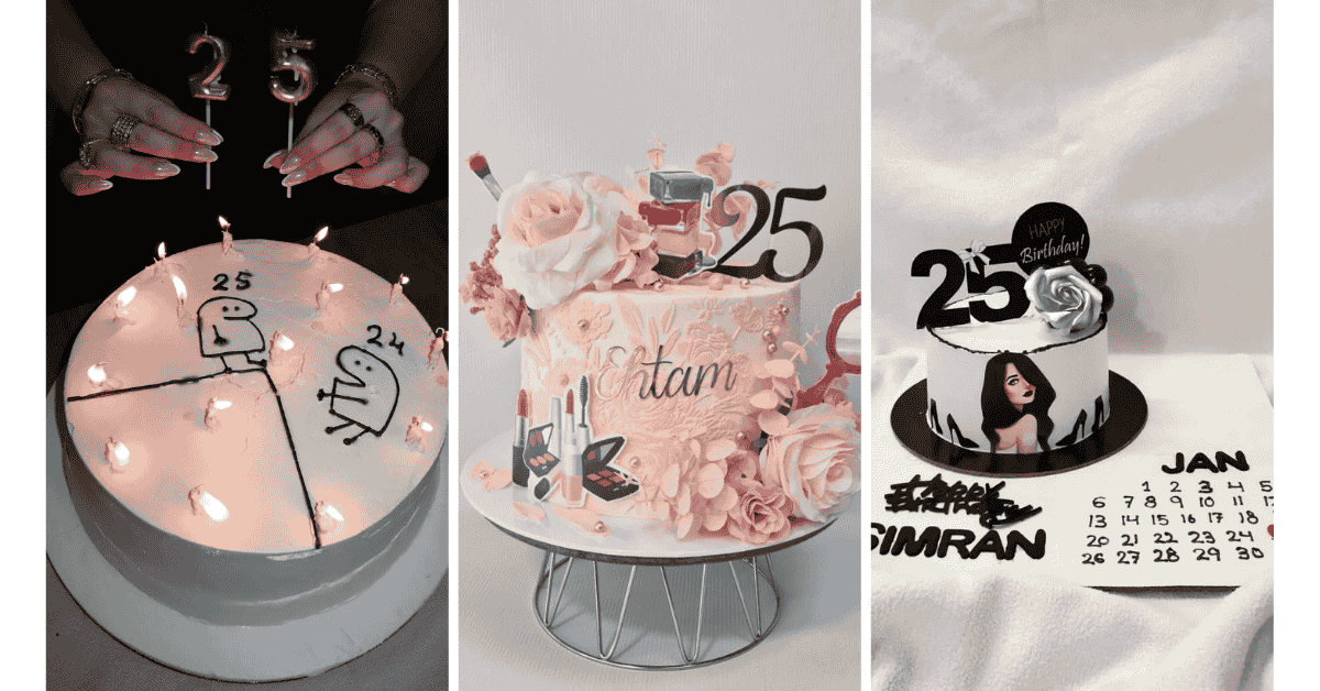 25th birthday cake ideas