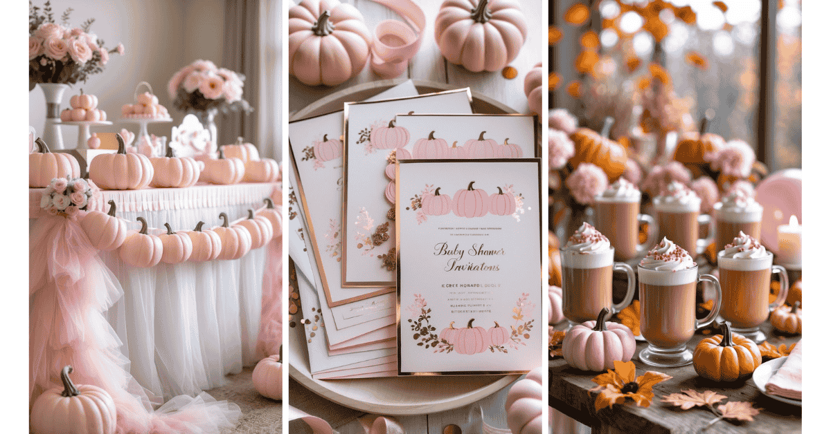 Pink Pumpkin Baby Shower Ideas
