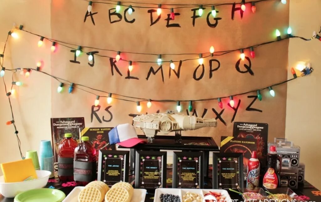 stranger things watch party idea
