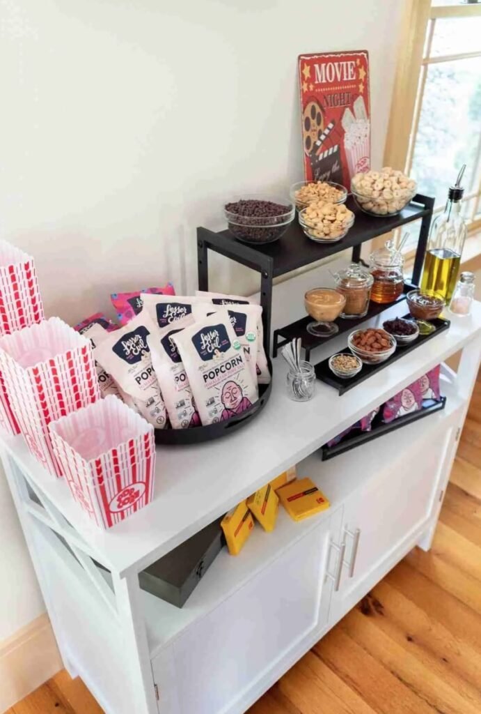 popcorn watch party idea