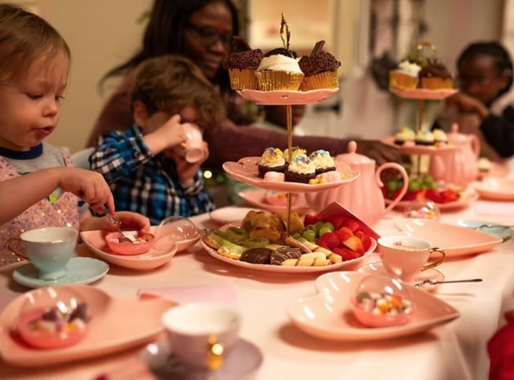 cozy kids tea party