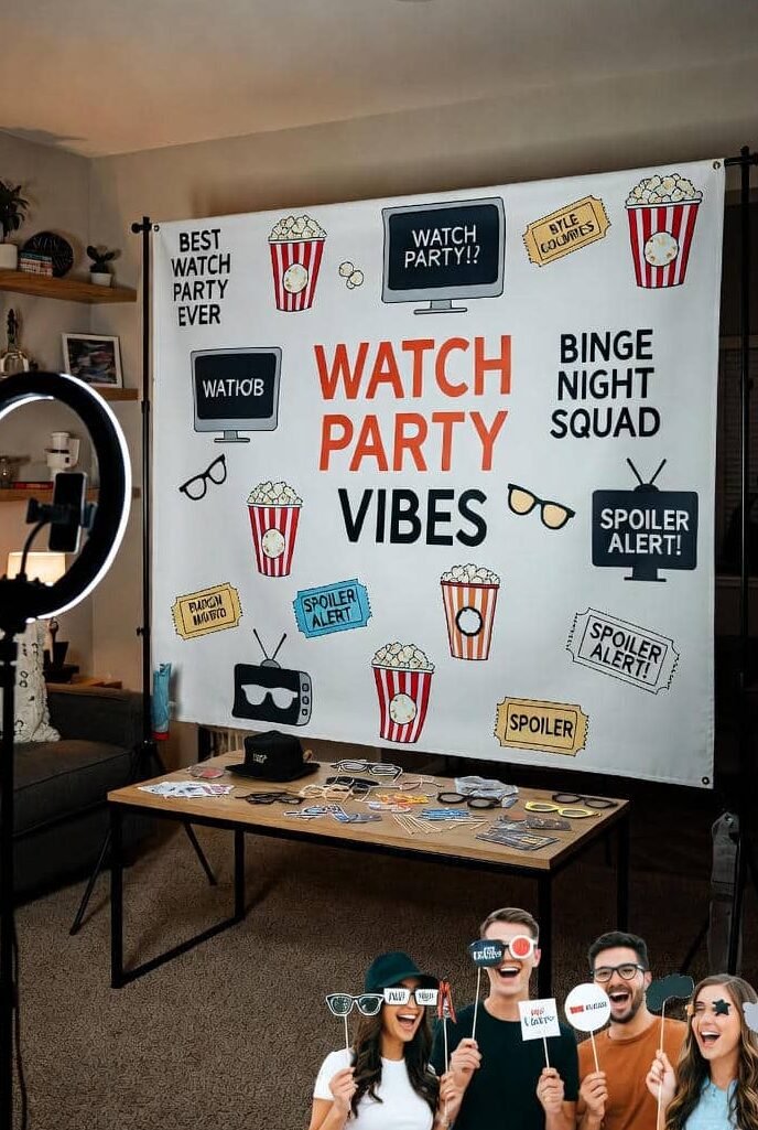 photobooth watch party idea
