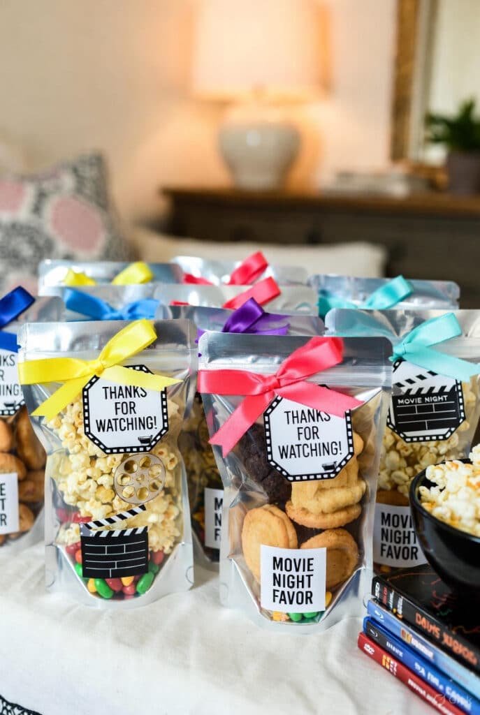 take home gift watch party idea