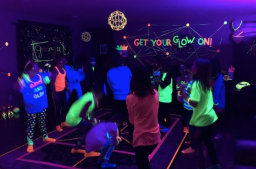 glow in the dark dance party